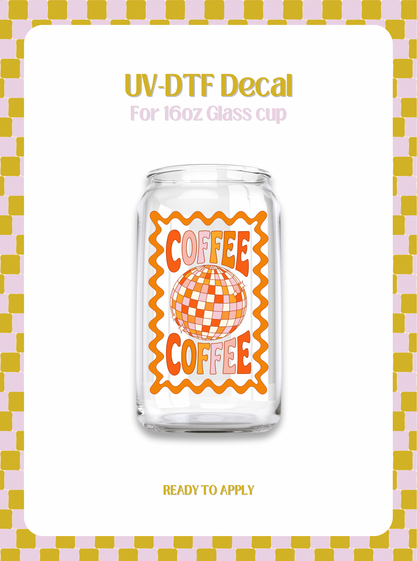 Coffee Disco UVV-DTF Decal