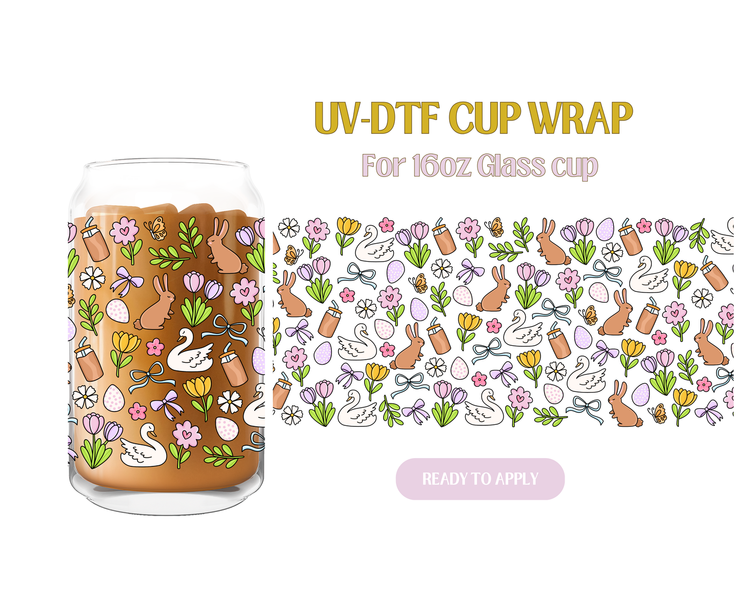 Adorable Spring UV-DTF Wrap