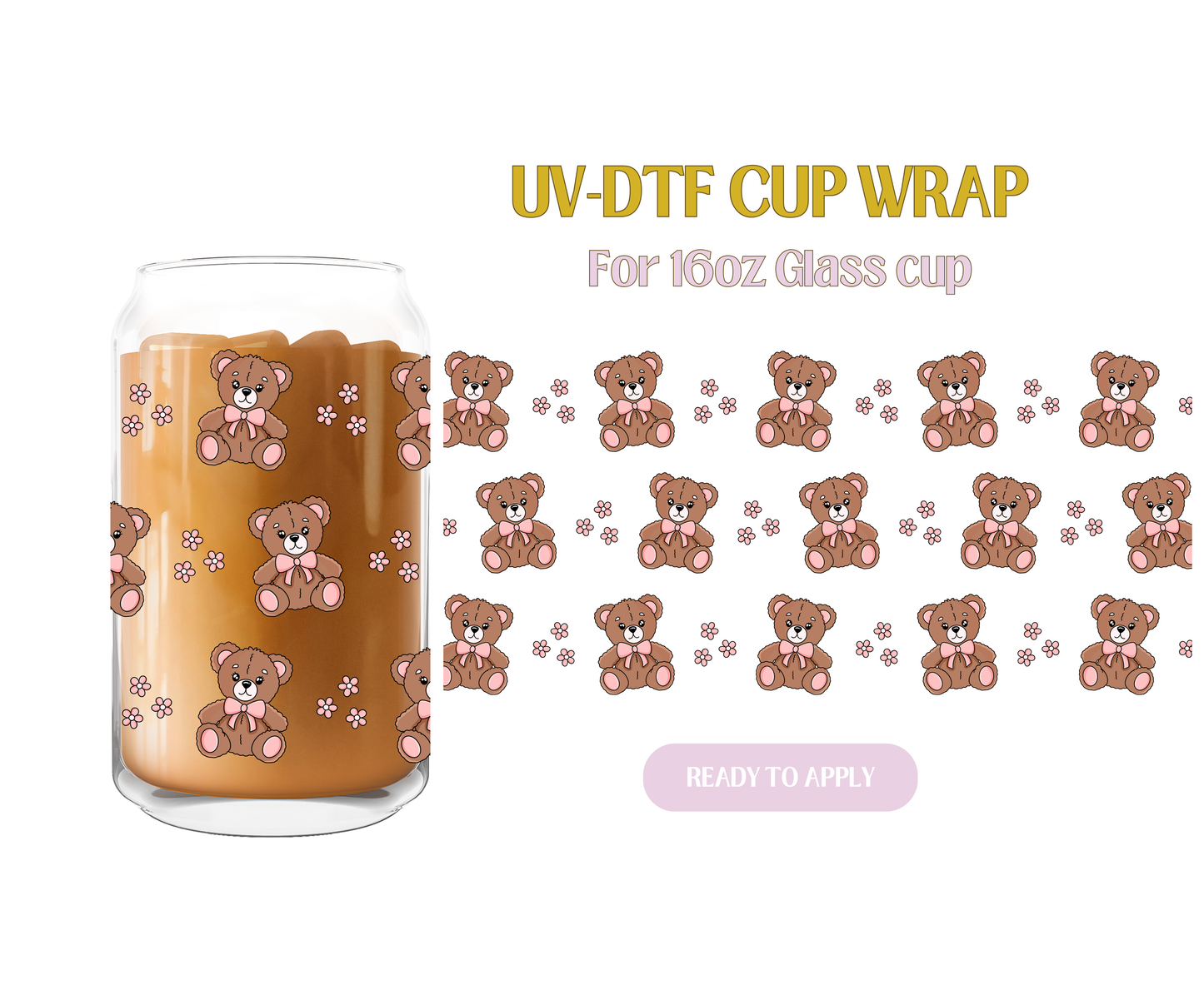 Adorbs Teddy UV-DTF Wrap