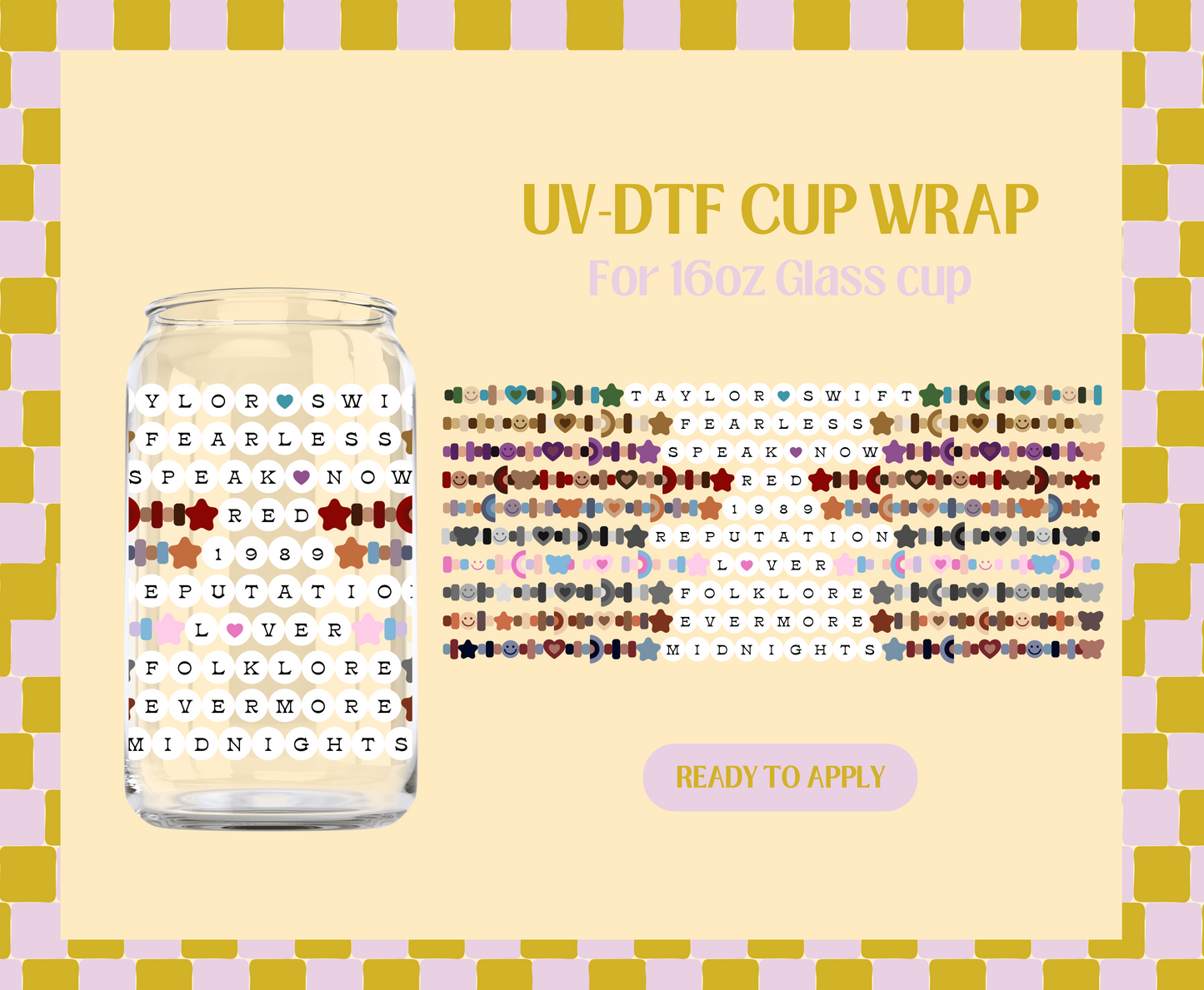 The Albums Bracelet UV-DTF Wrap