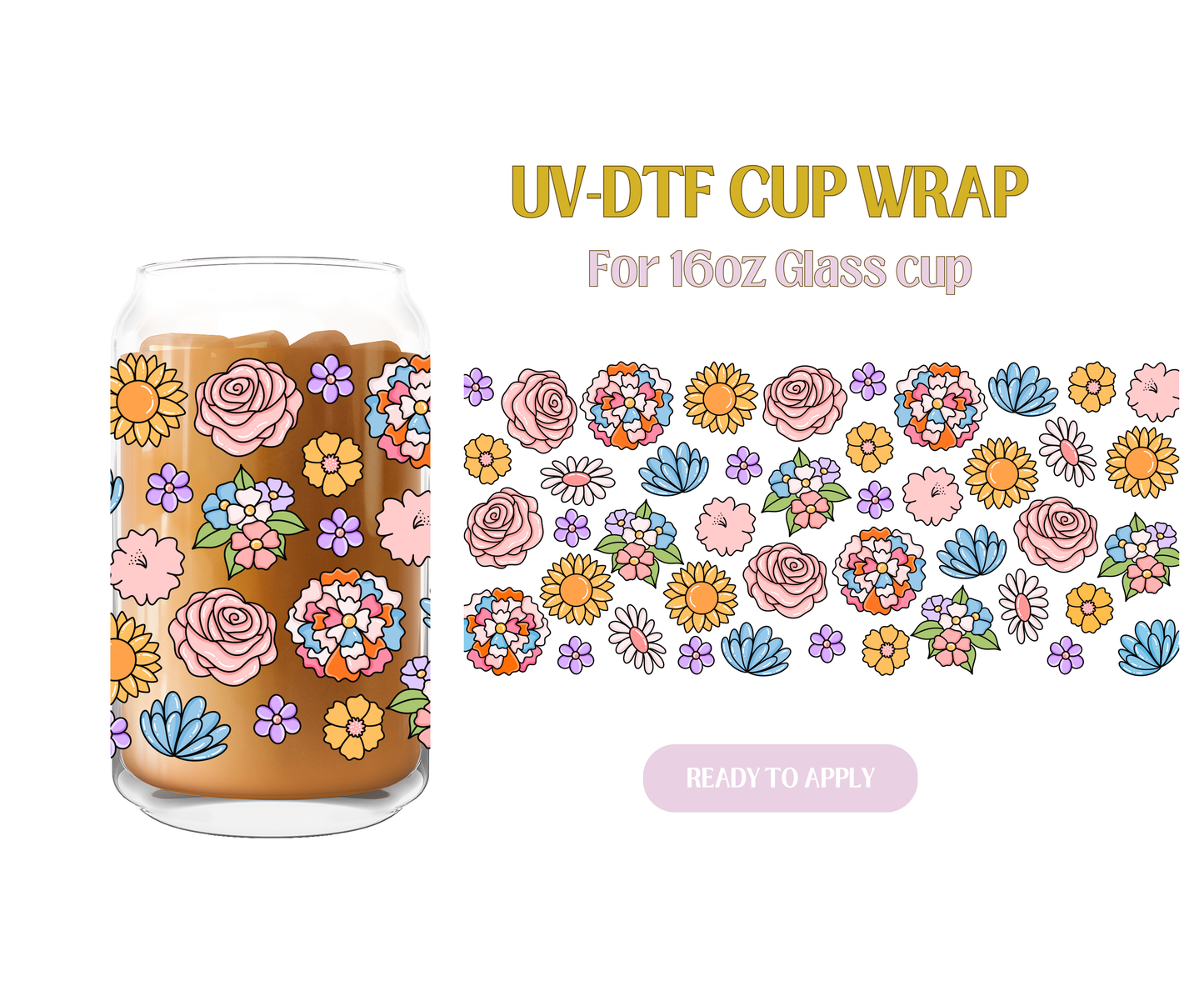 All The Flowers UV-DTF Wrap