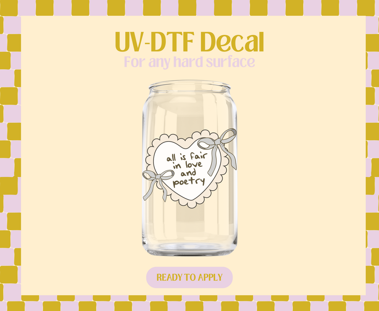 All is fair UV-DTF Decal