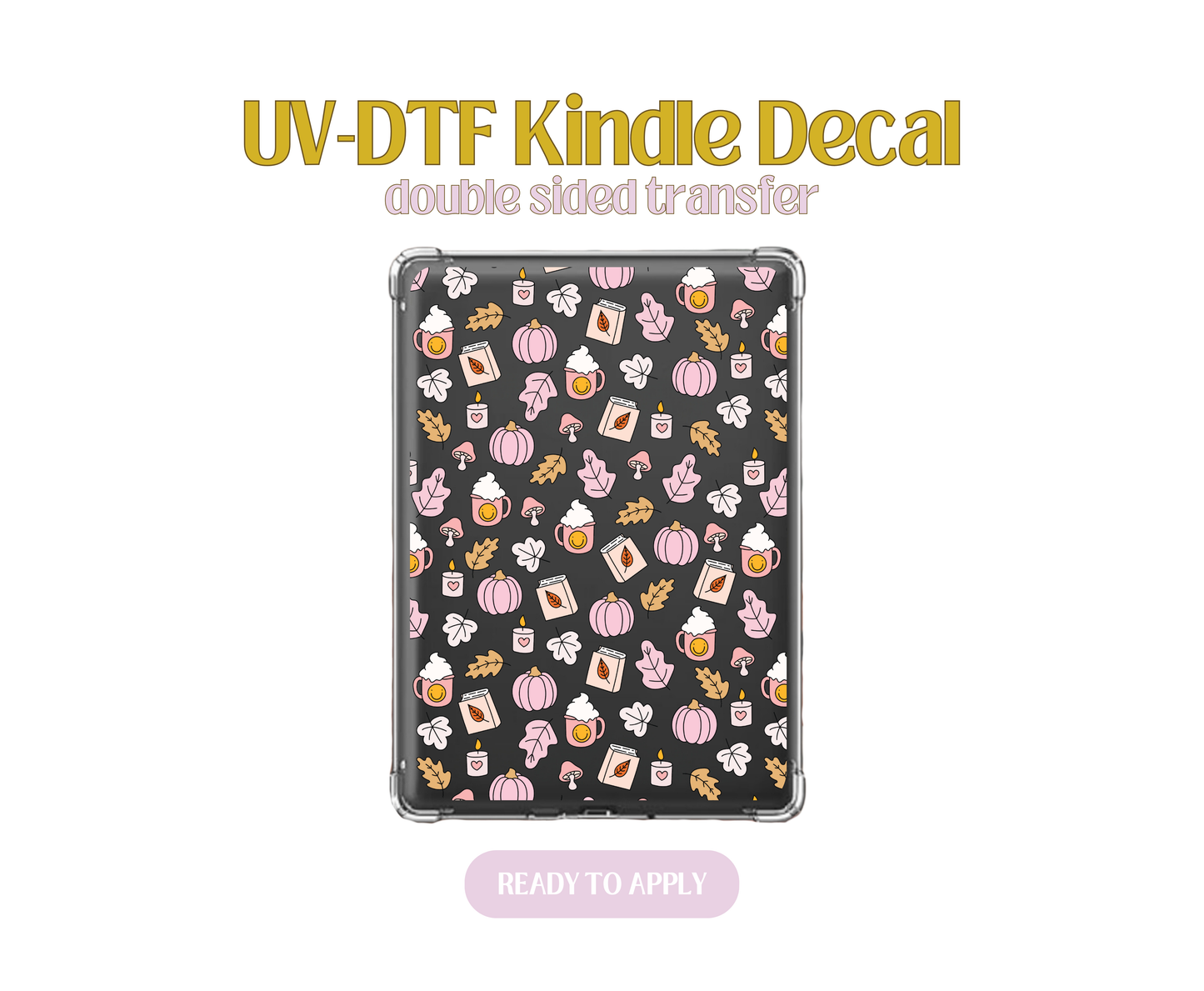 Autumn Things UV-DTF Kindle Decals