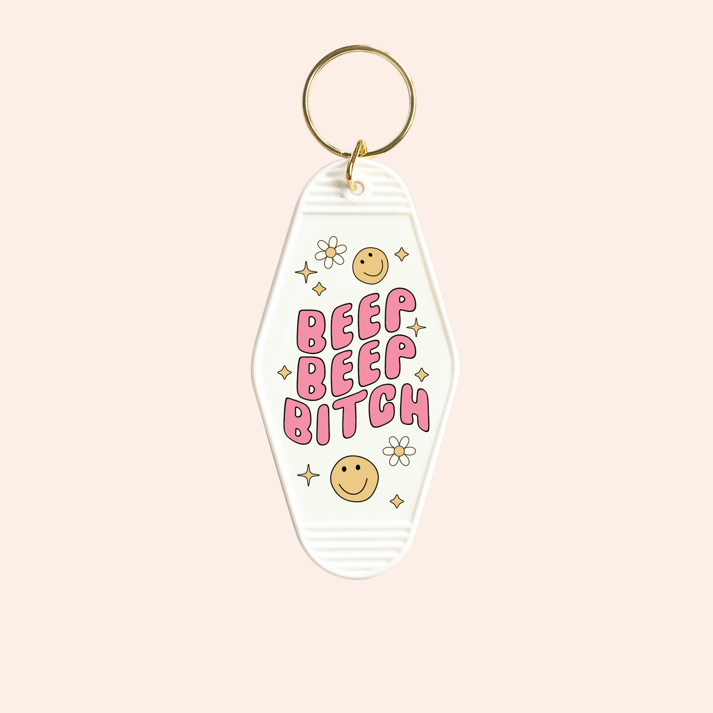 Beep beep bitch UV-DTF Keychain