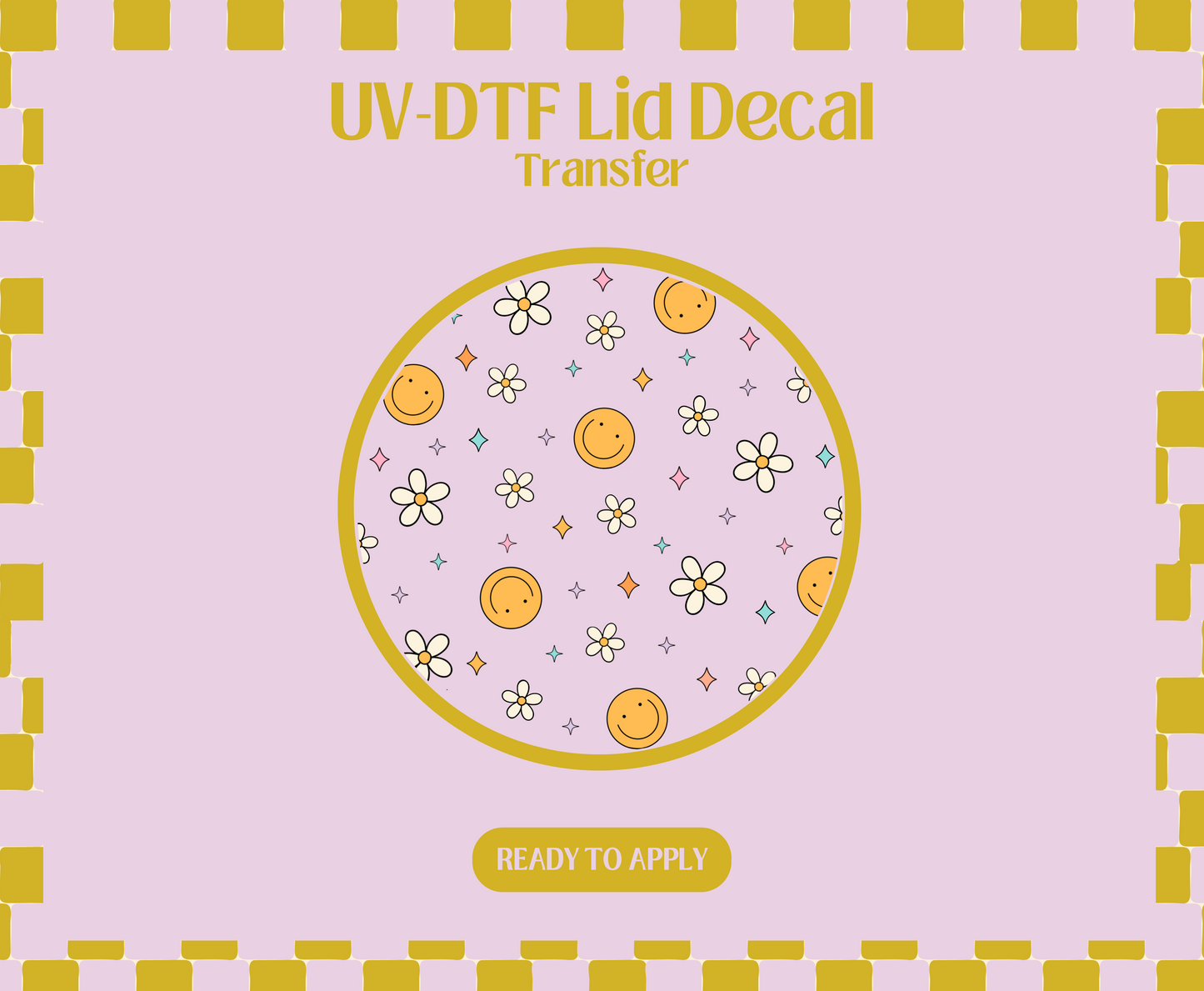 Being delulu is the solulu UV-DTF Lid Decal