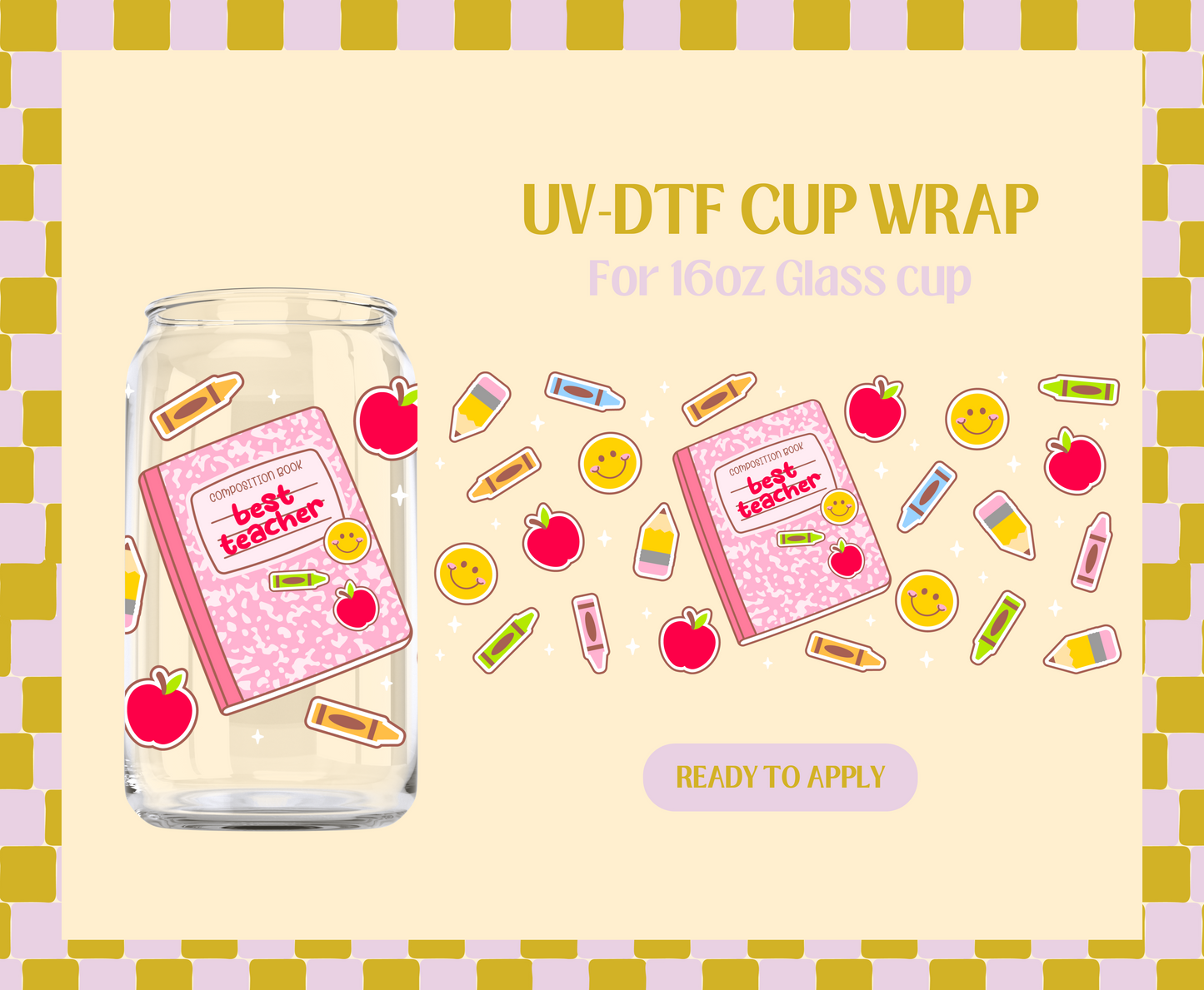 Best teacher Comp UV-DTF Wrap