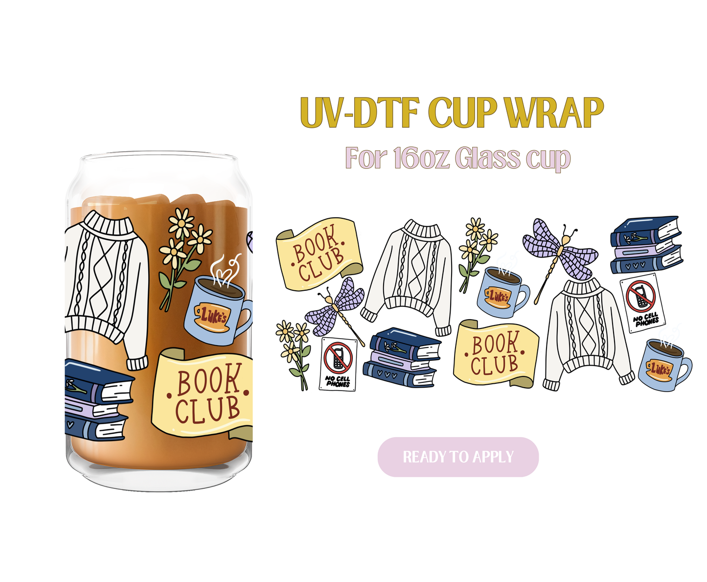 Book Club GG UV-DTF Wrap