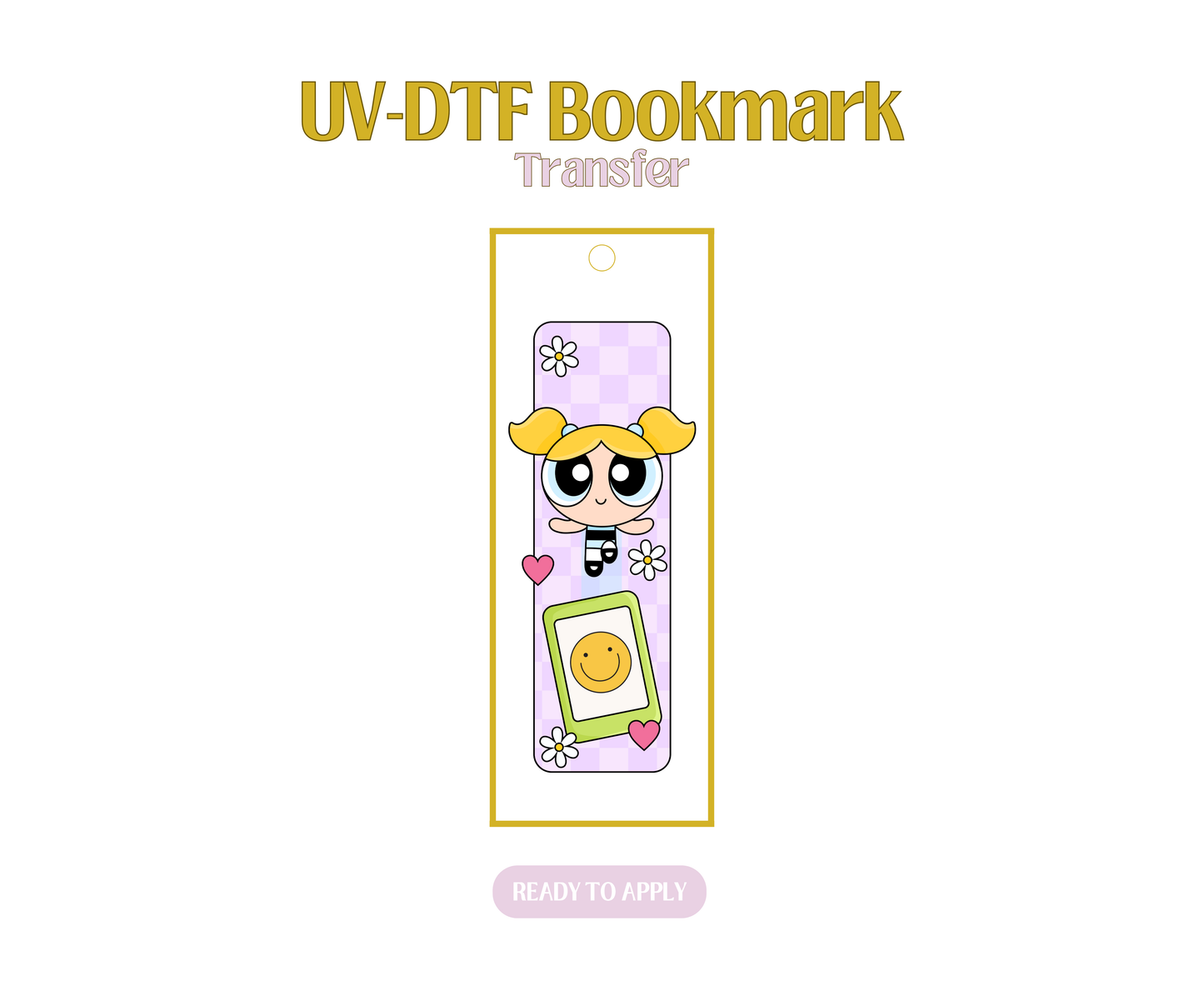 Bookish Puff 2 UV-DTF Bookmark