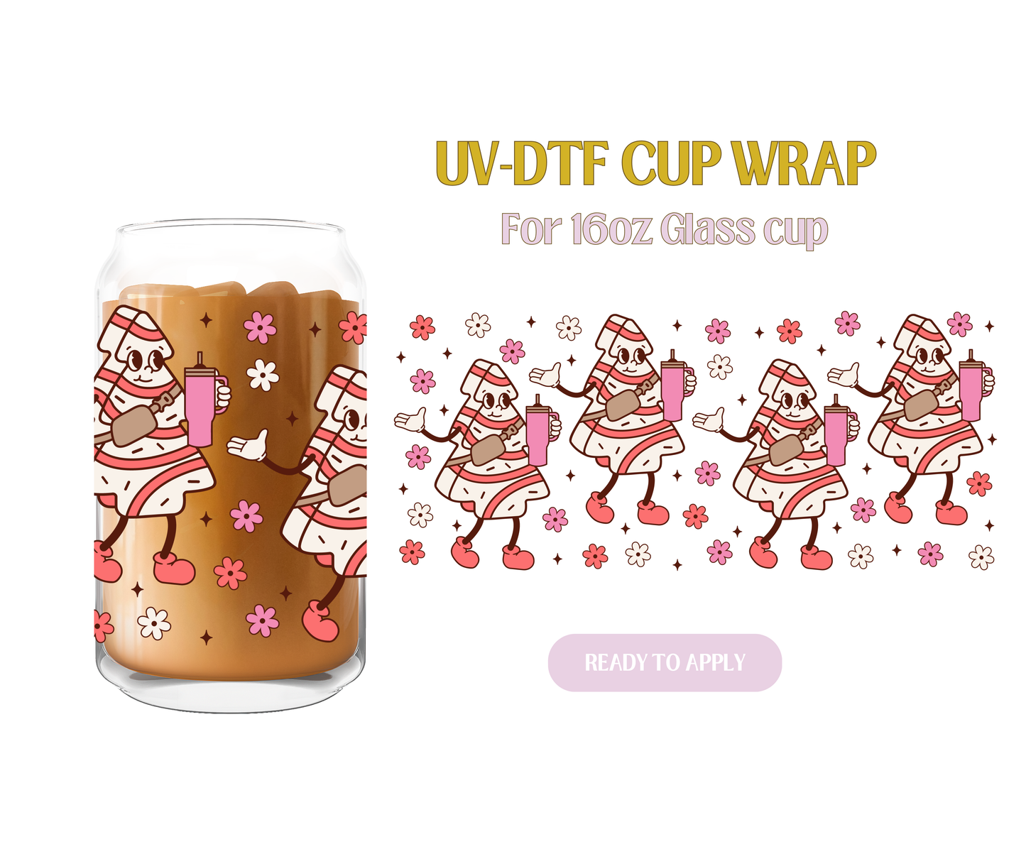 Bougie Christmas Snacks UV-DTF Wrap