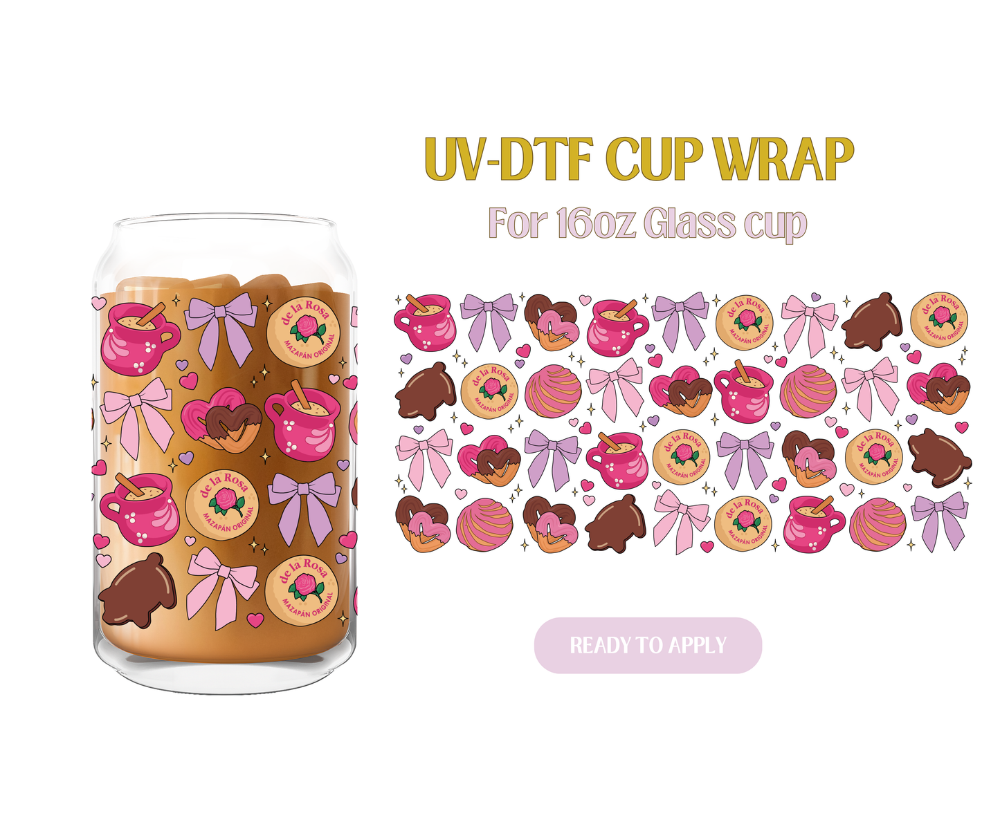 Bows y Pan Dulce UV-DTF Wrap