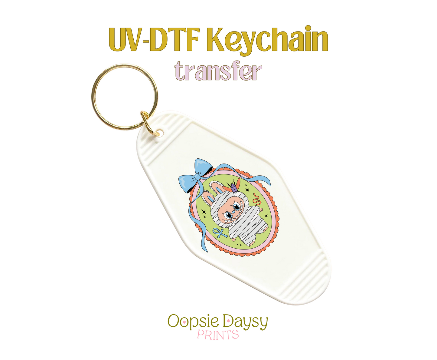 Bubu Mummy UV-DTF Keychain