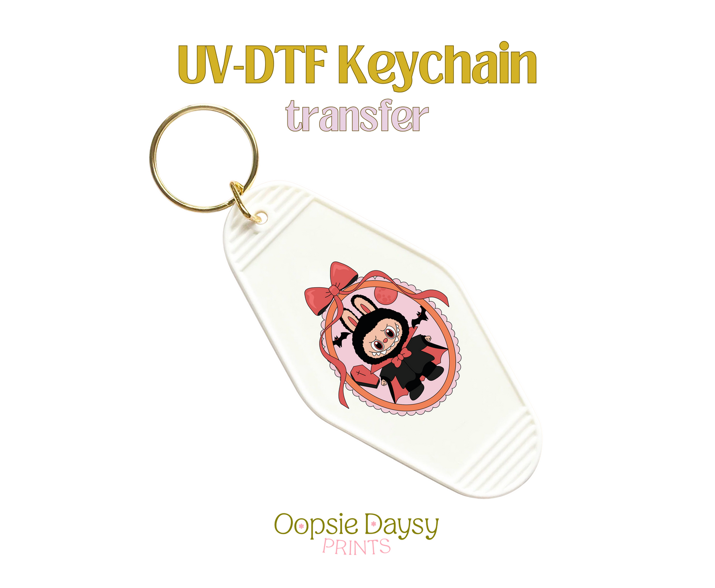 Bubu Vampire UV-DTF Keychain