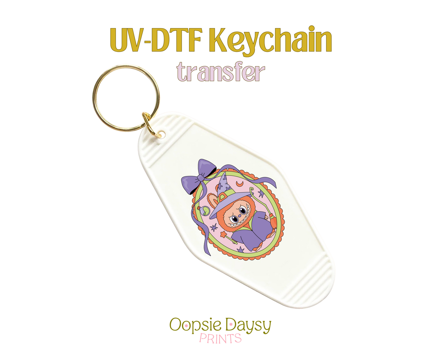 Bubu Witch UV-DTF Keychain