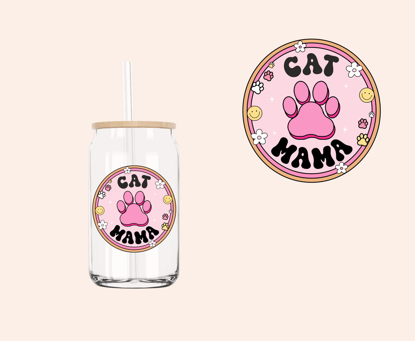 Cat Mama UV-DTF Decal