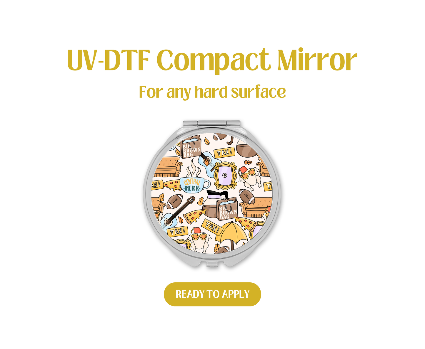 Central Perk UV-DTF Compact Mirror