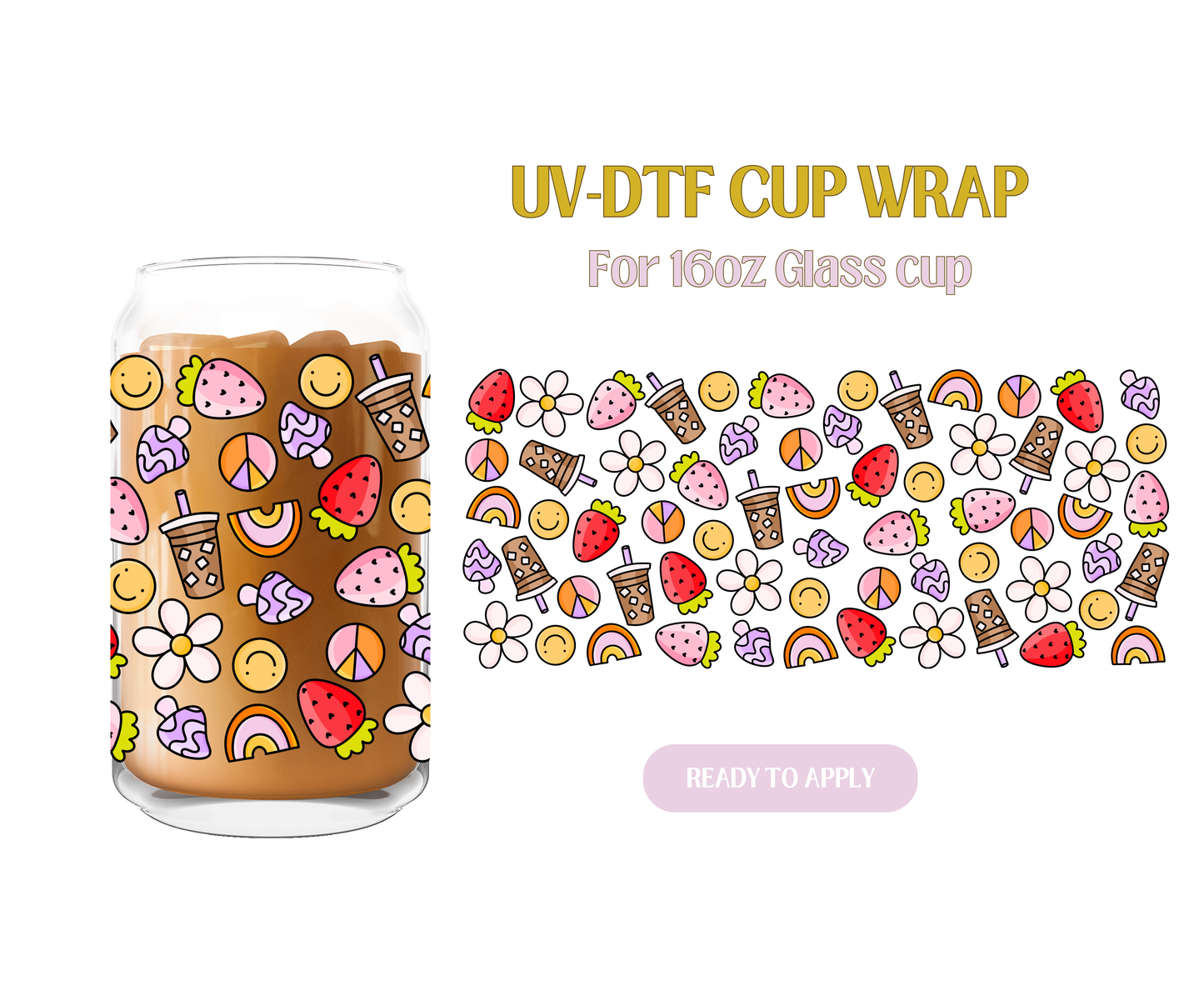 Coffee and Groovy Things UV-DTF Wrap