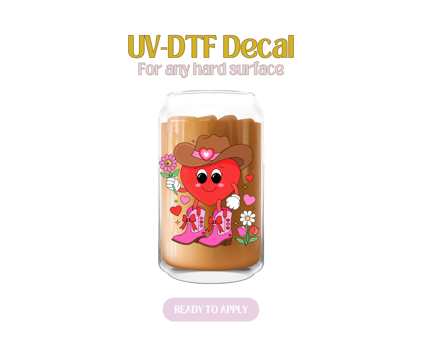 Cowboy Heart UV-DTF Decal