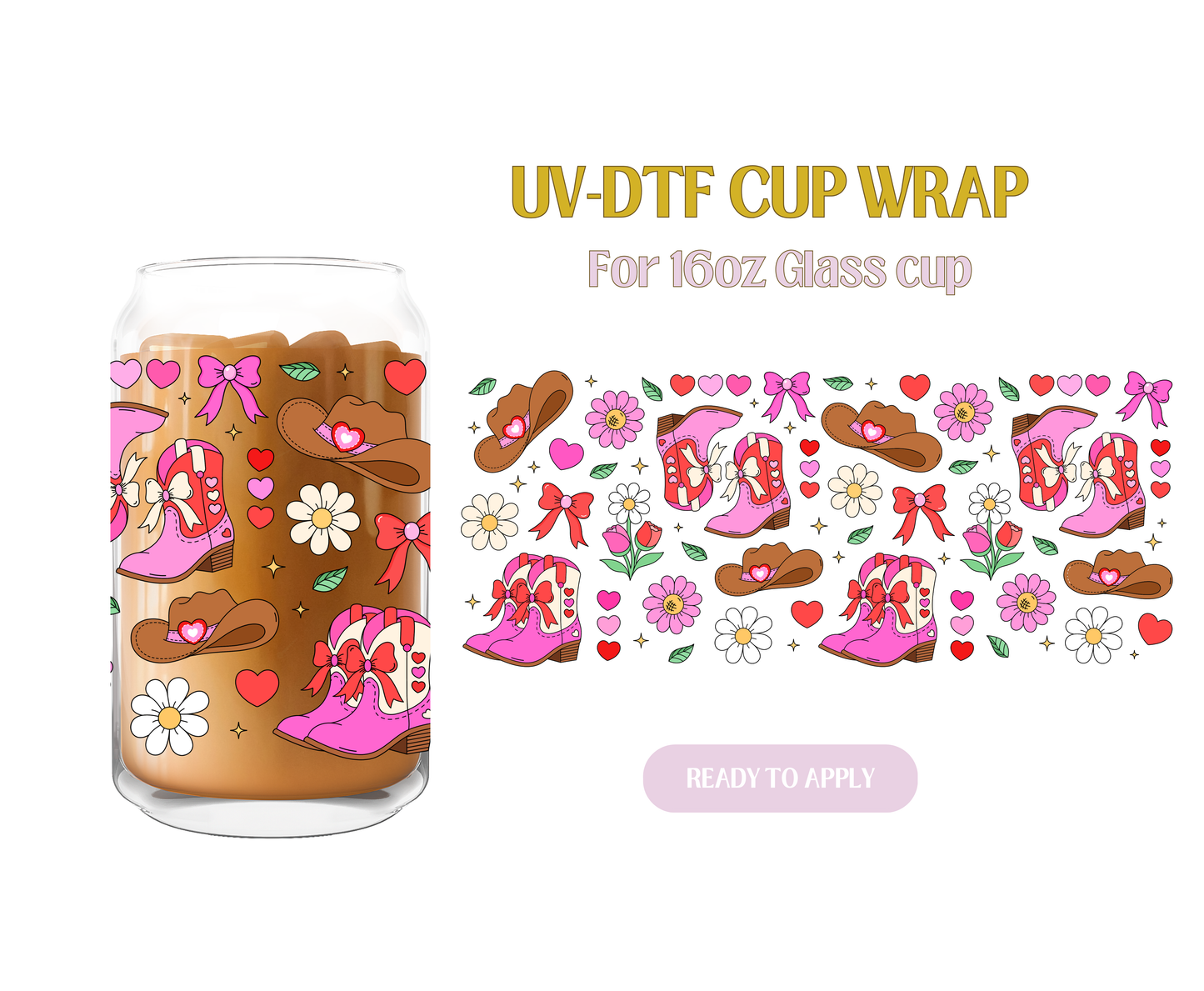 Cowgal Garden UV-DTF Wrap
