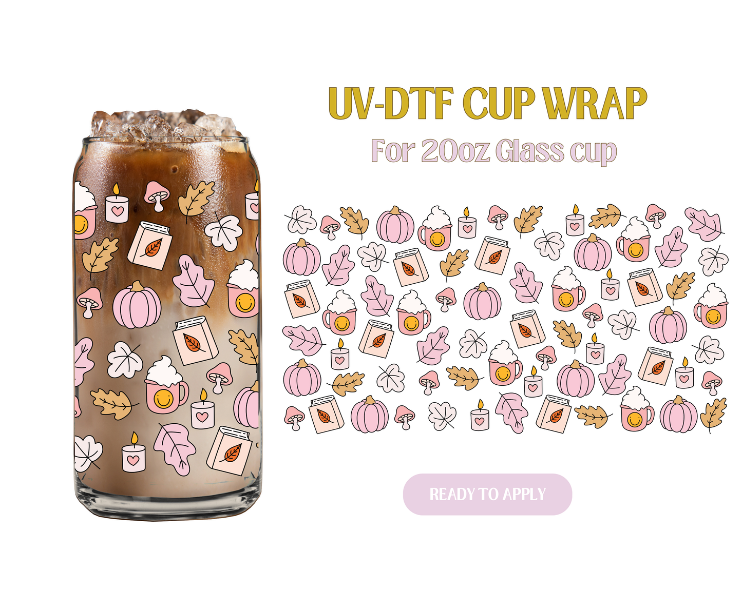 Cozy Things 20oz UV-DTF Wrap