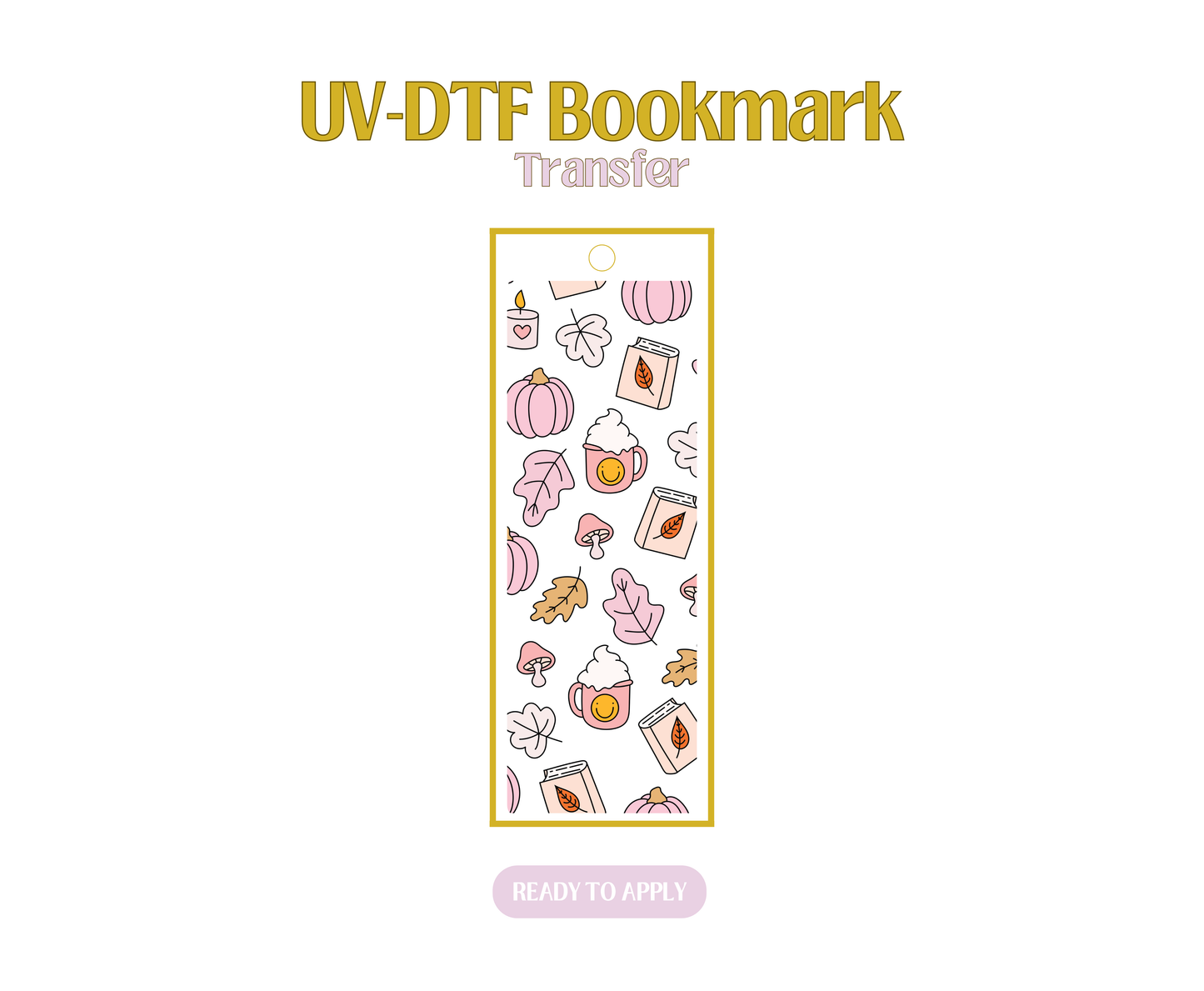 Cozy Things UV-DTF Bookmark