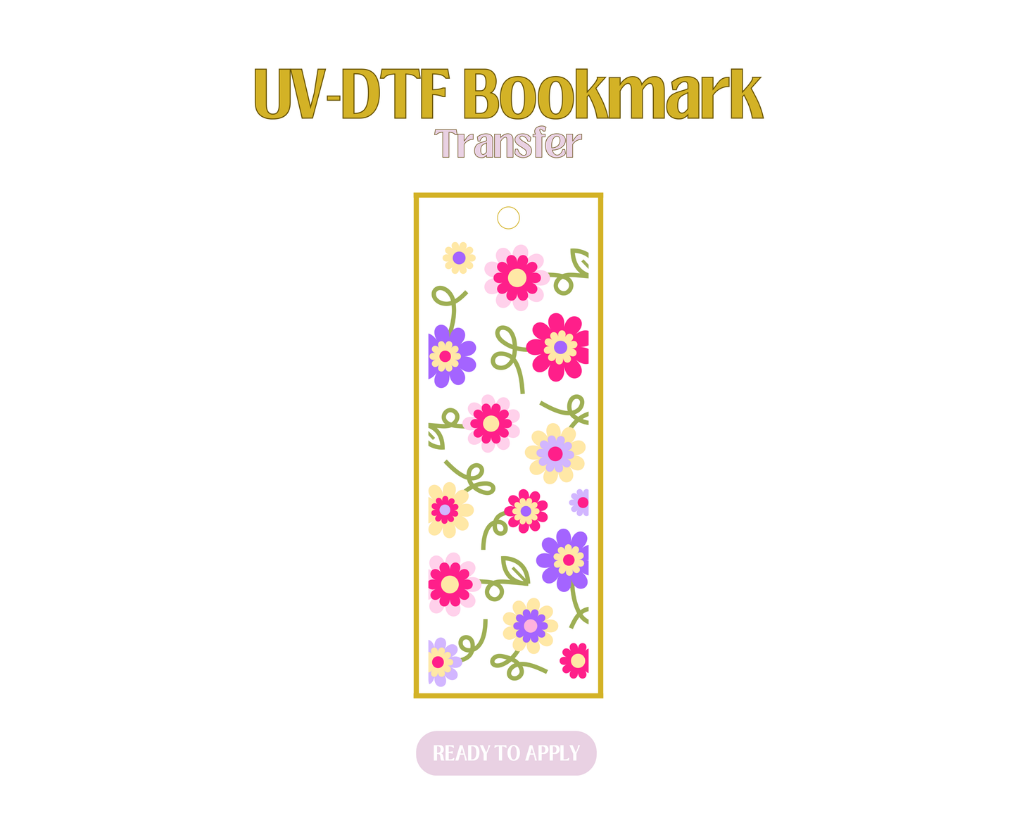 Cutie Limited Flowers UV-DTF Bookmark