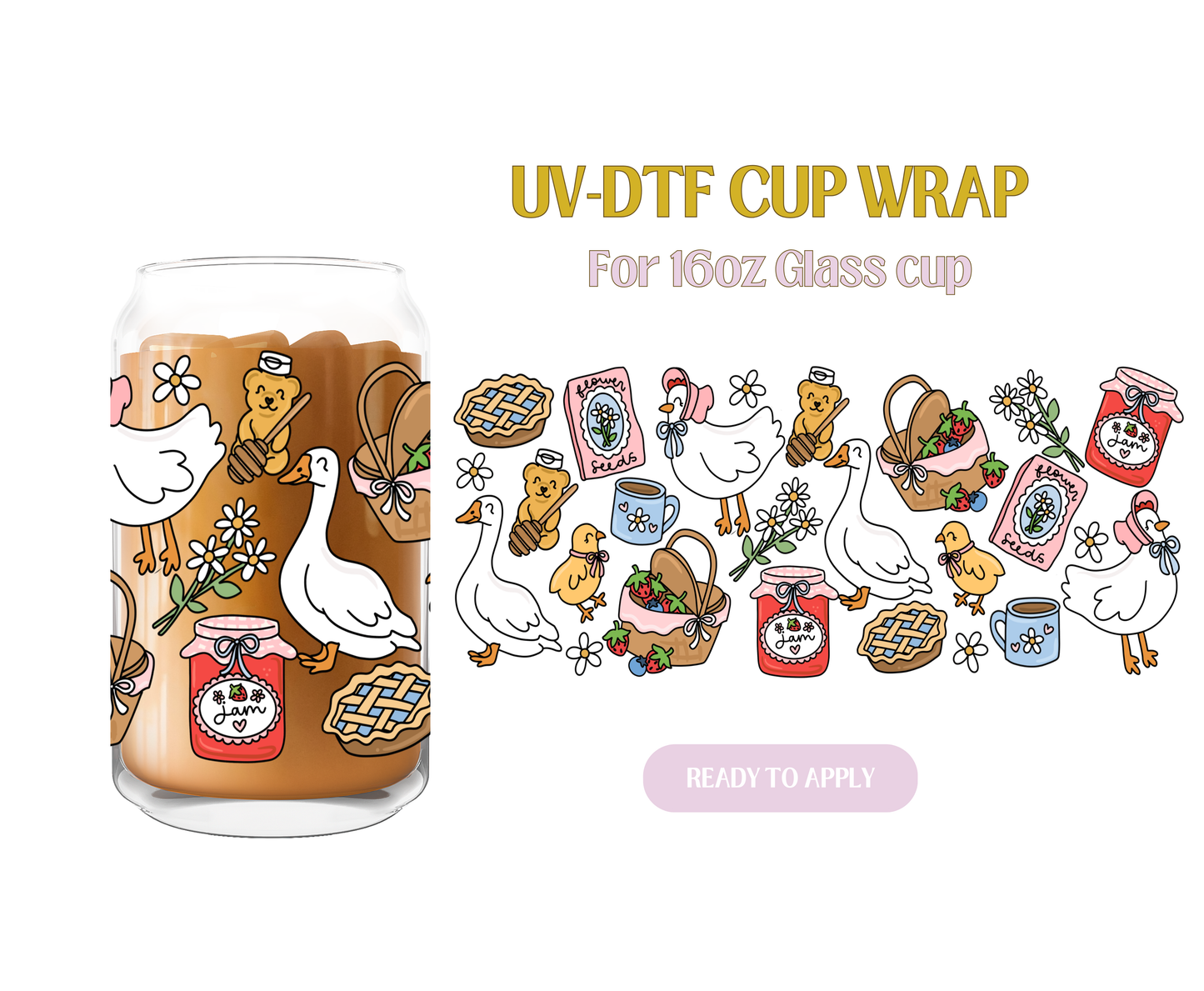 Cutie Picnic Spring UV-DTF Wrap