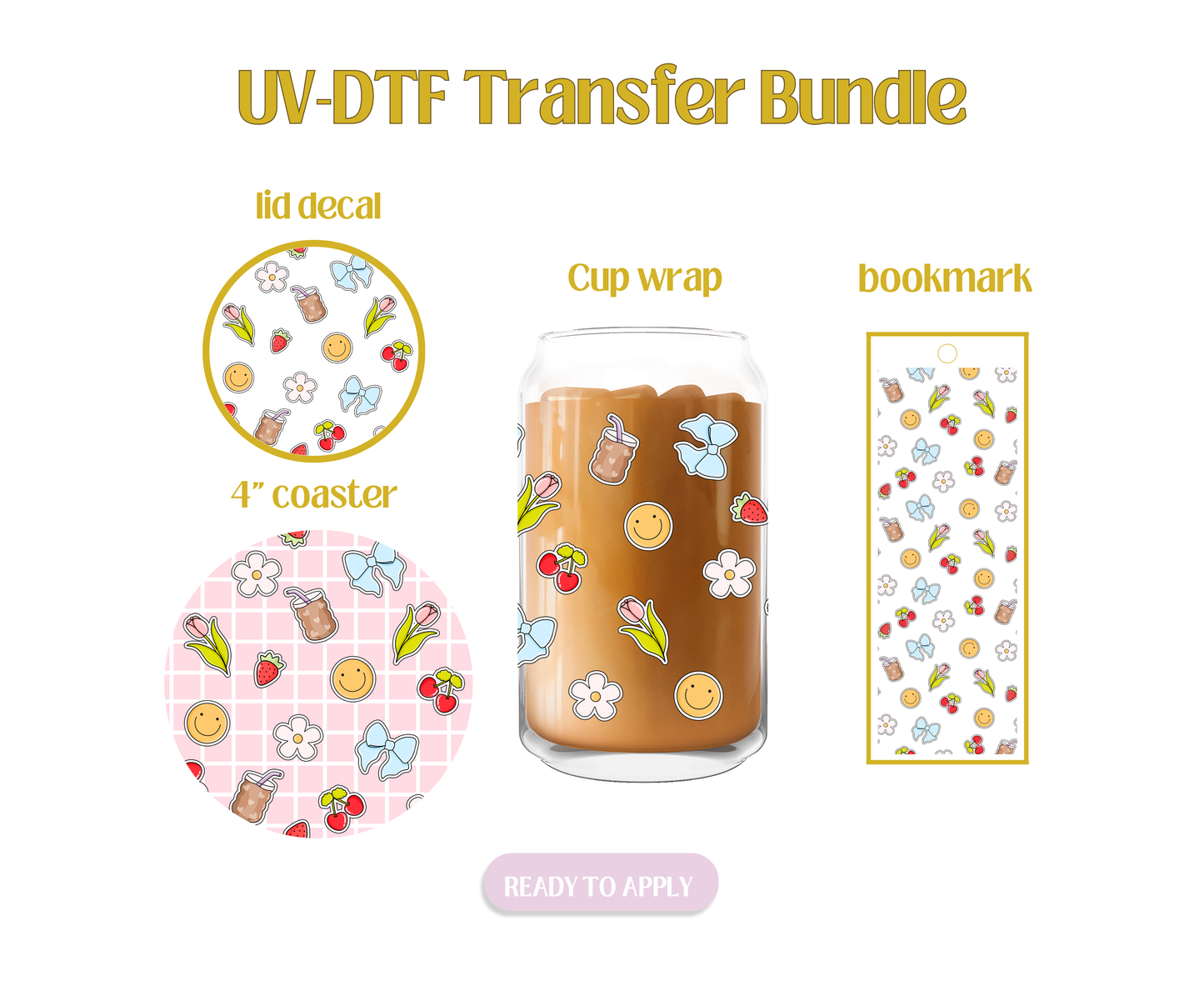 Cutie Sticker UV-DTF Transfer Bundle