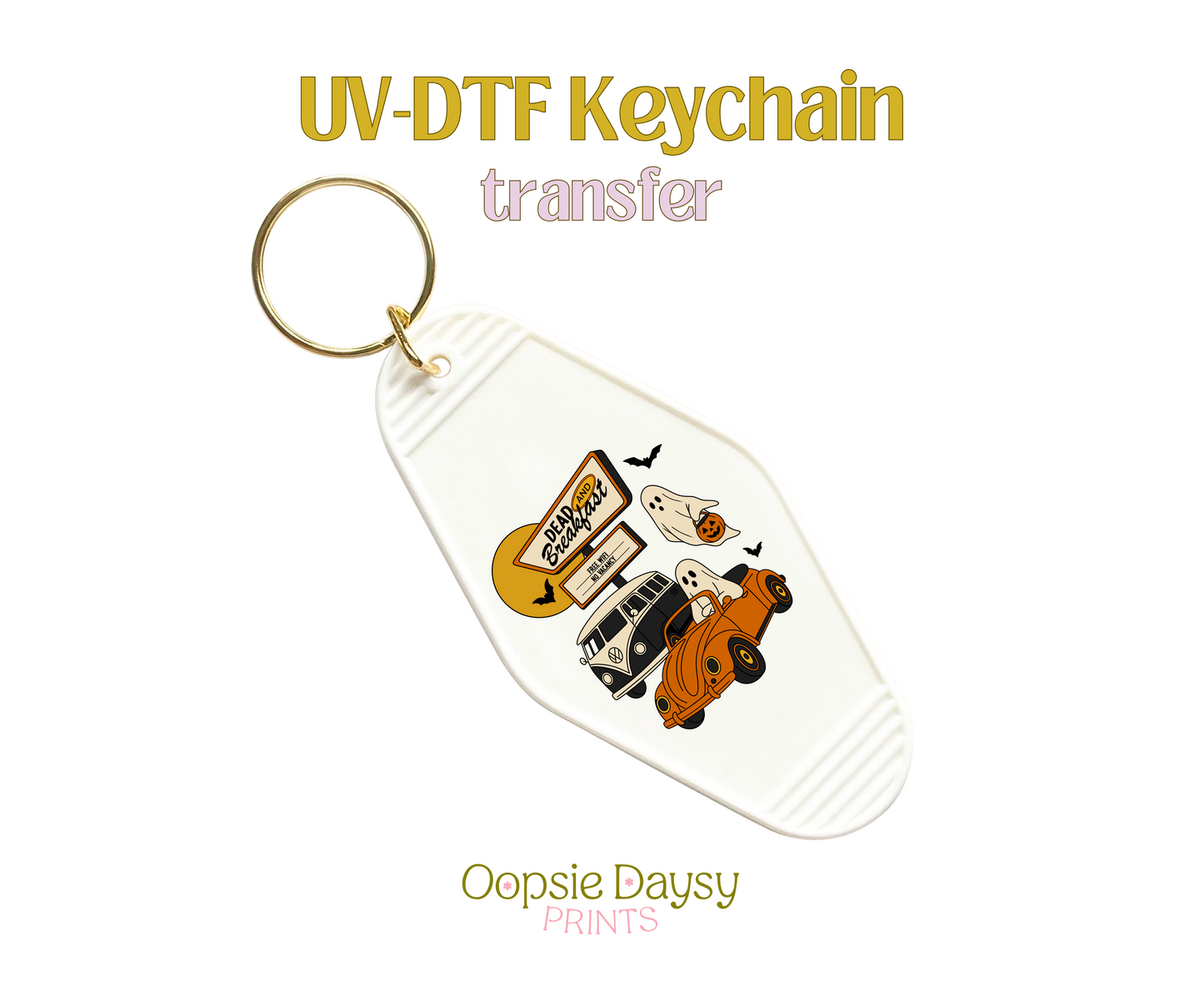 Dead And Breakfast UV-DTF Keychain