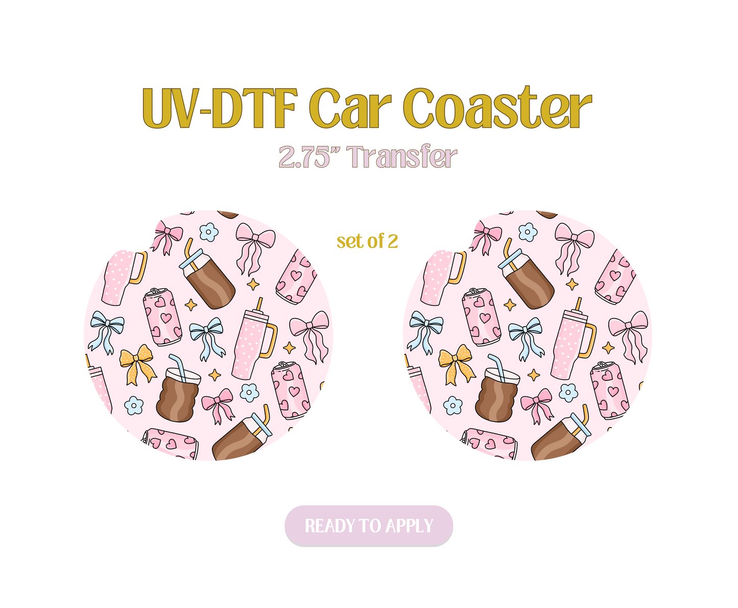 Drink Goblin UV-DTF Car Coaster