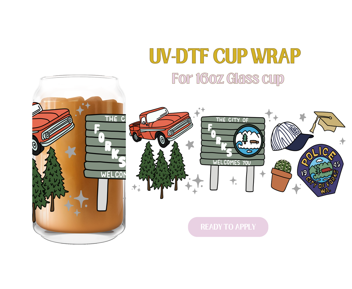 Forks UV-DTF Wrap