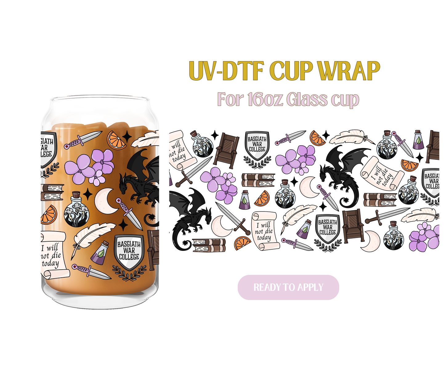 Fourth Wing UV-DTF Wrap