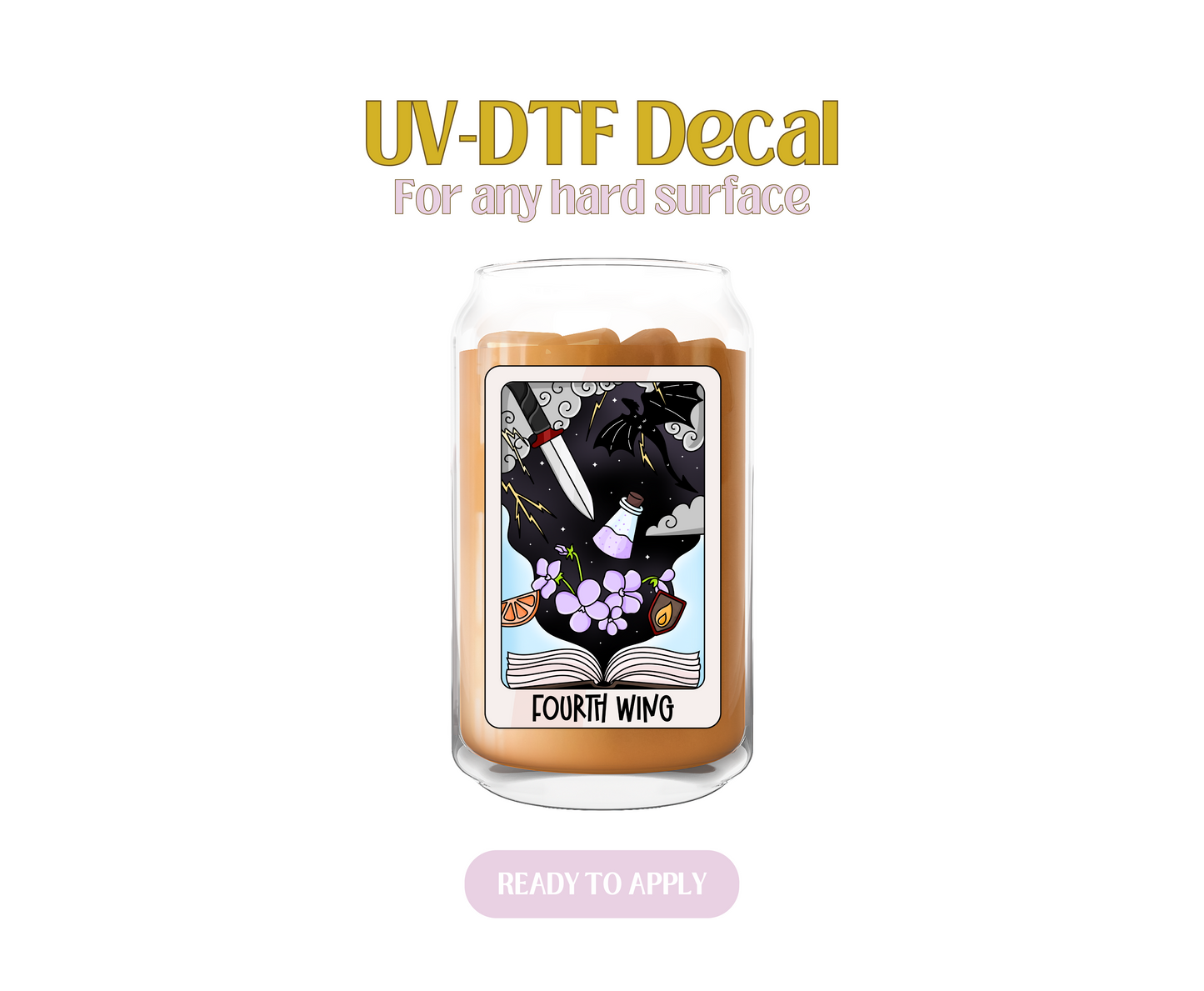 Fourth Wing UV-DTF Decal