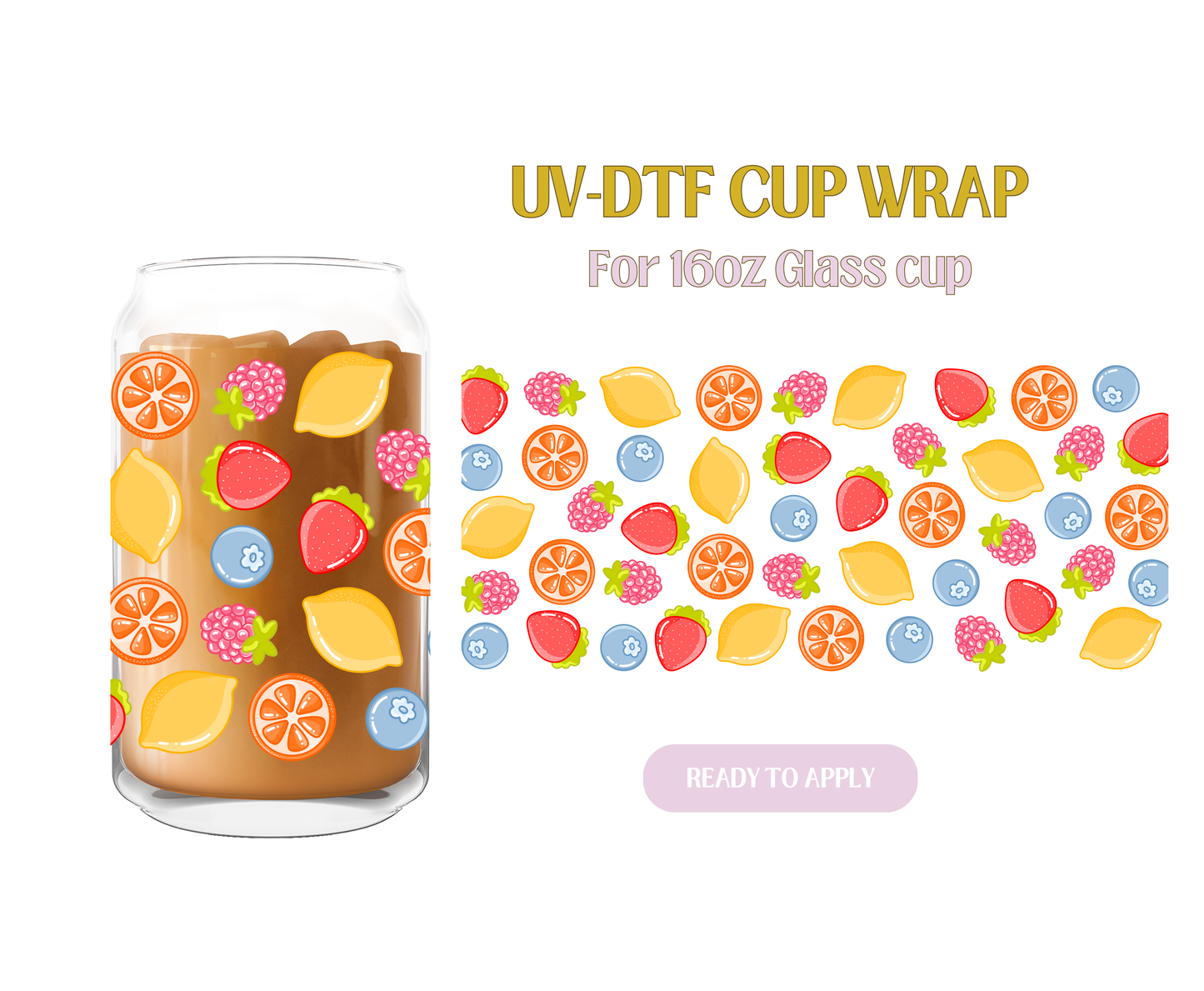 Fruity Tootie UV-DTF Wrap