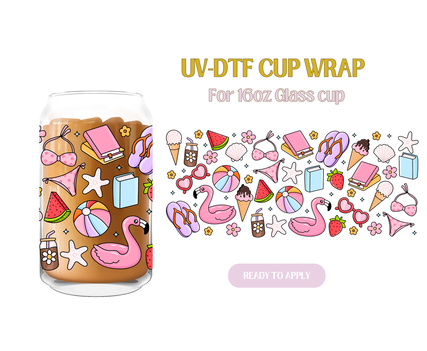 Fun Summer Vibes UV-DTF Wrap