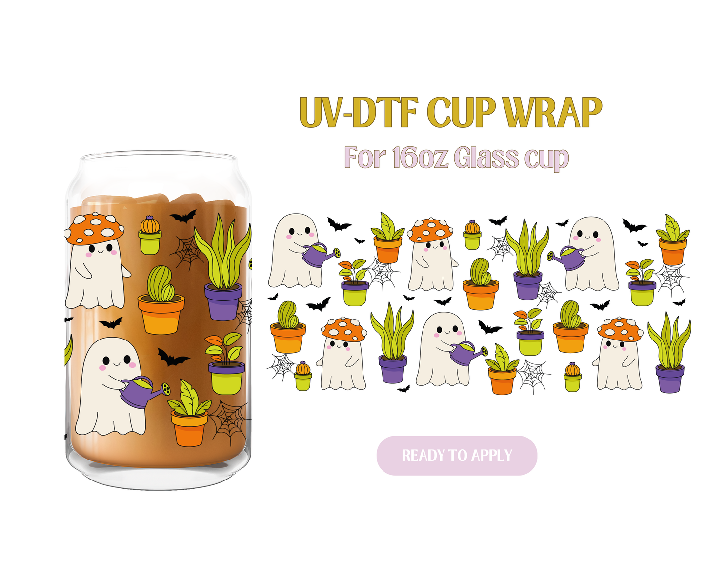 Ghosties n Plants Wrap UV-DTF Wrap