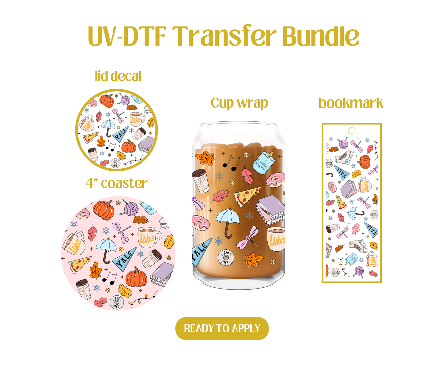 Gilmore Girls UV-DTF Transfer Bundle