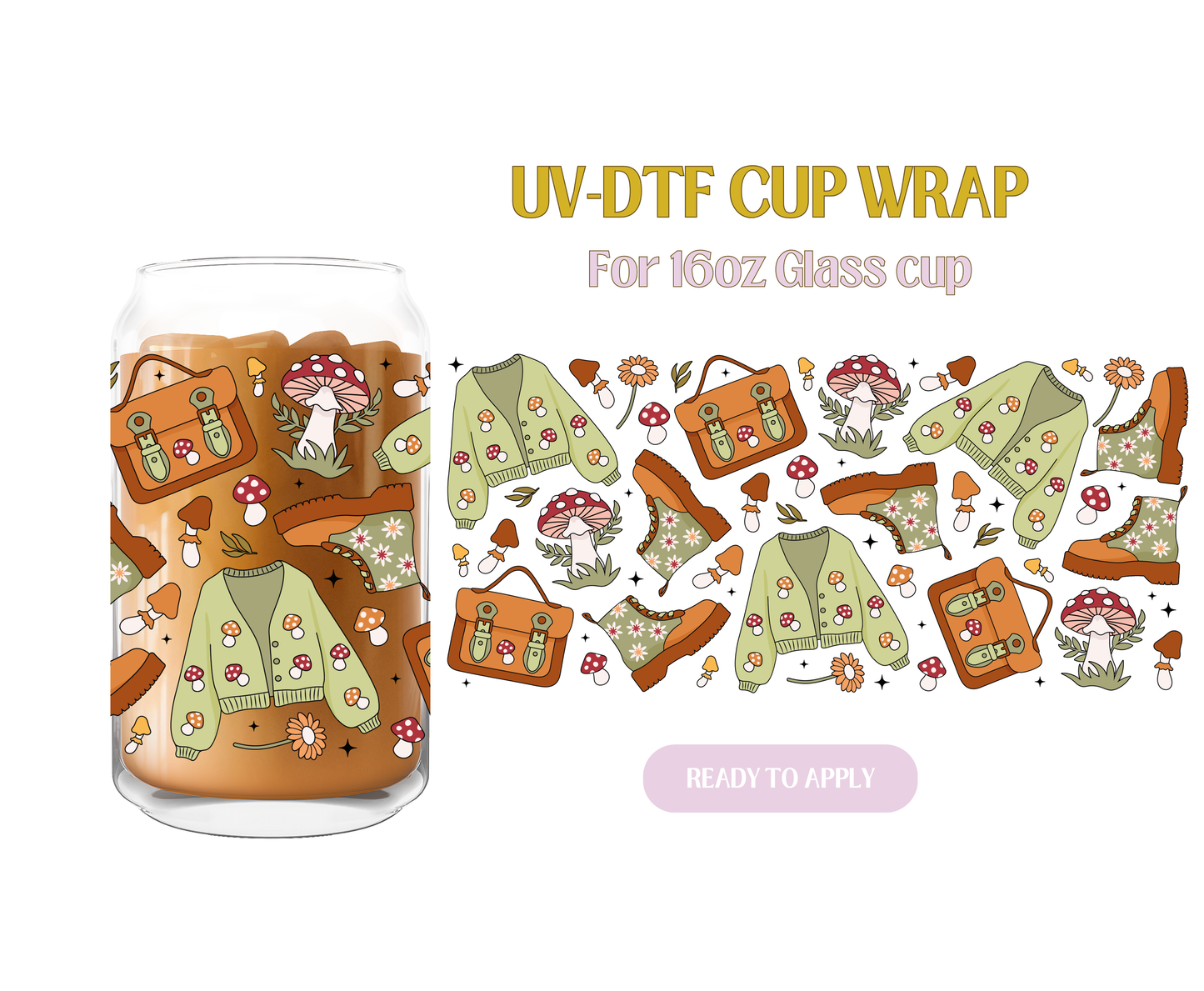 Goblincore Girl UV-DTF Cup Wrap