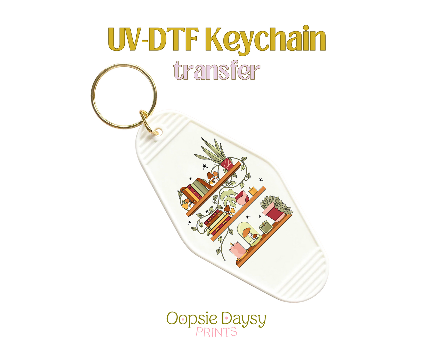 Goblinecore Shelves UV-DTF Keychain
