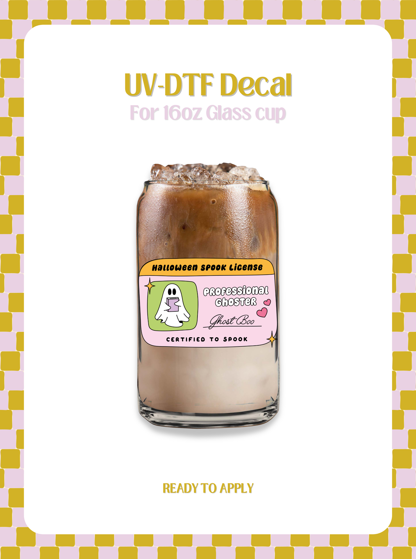 Halloween License UV-DTF Decal