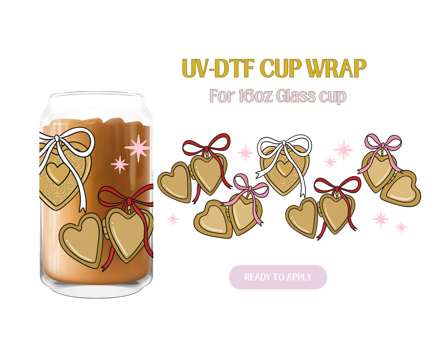 Heart Lockets UV-DTF Wrap