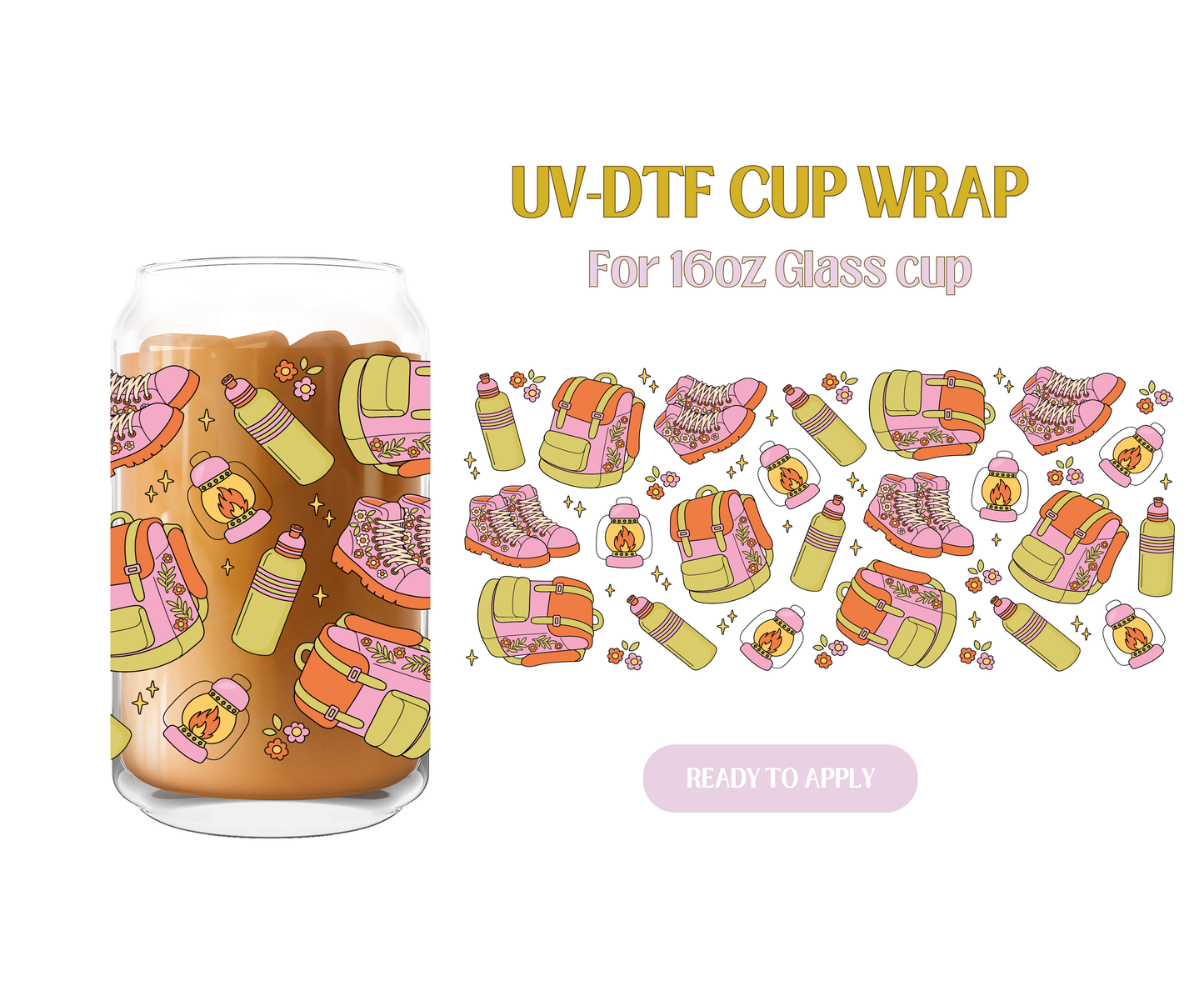 Hiking Essentials UV-DTF Wrap