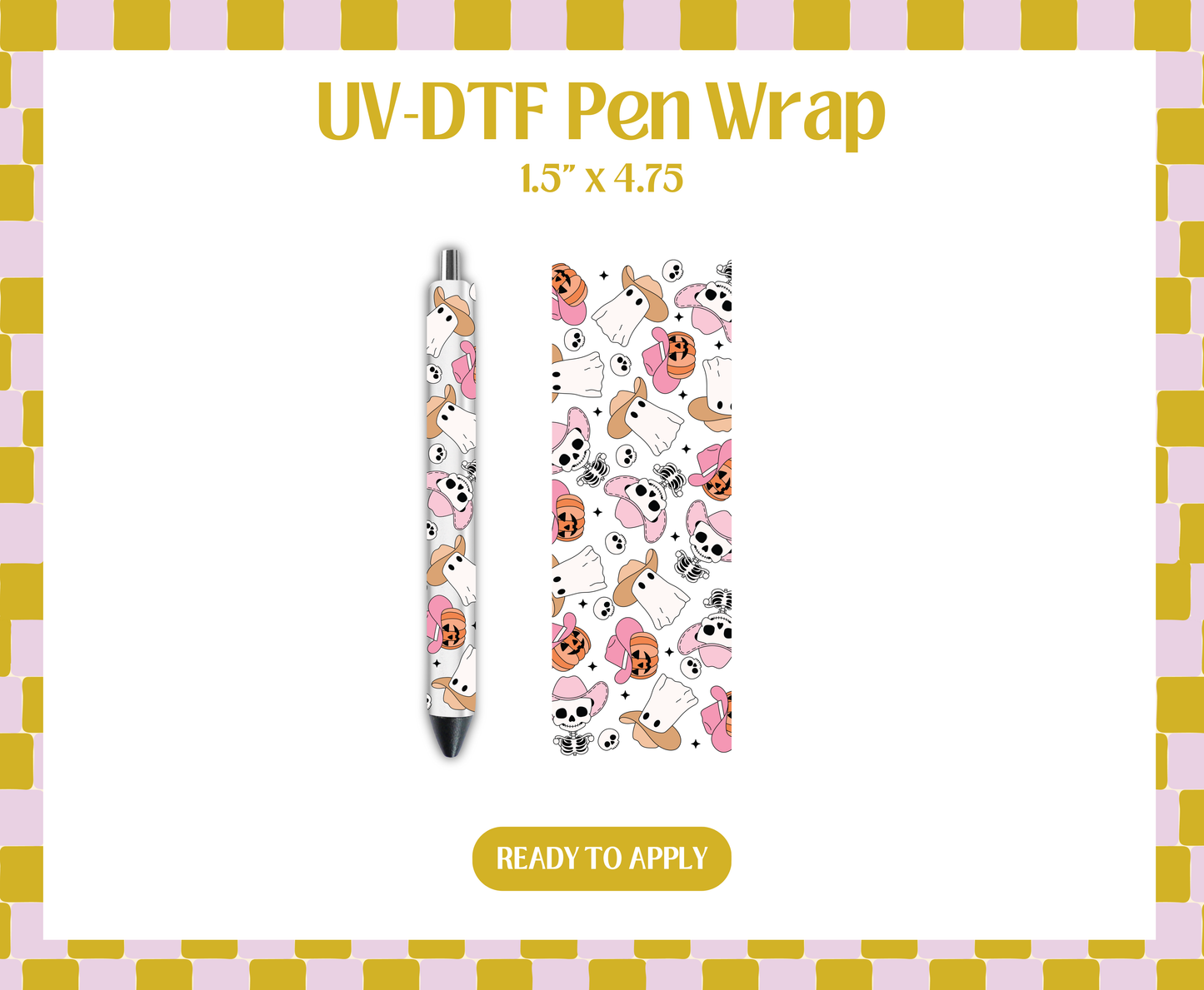 Howdy Boos UV-DTF Pen Wraps