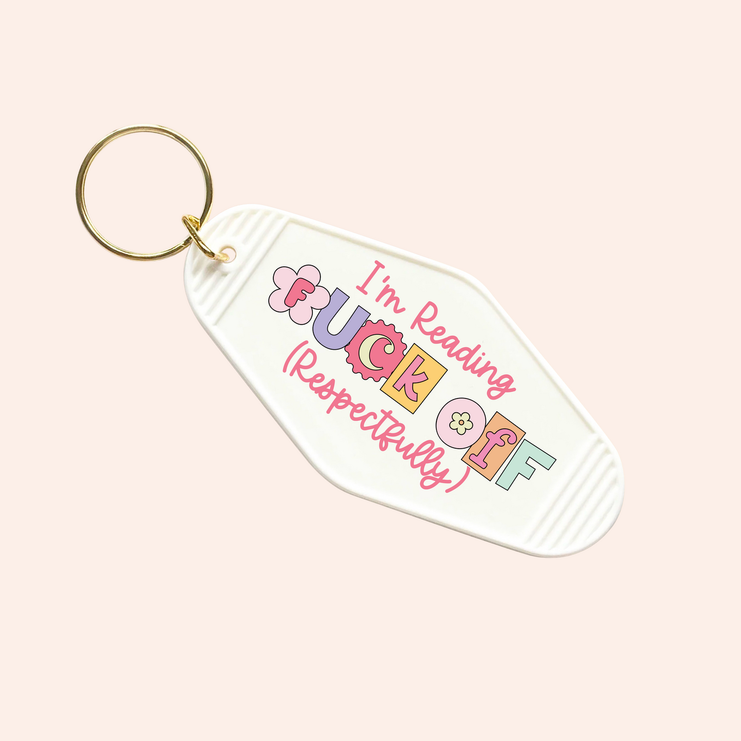 I'm Reading UV-DTF Keychain