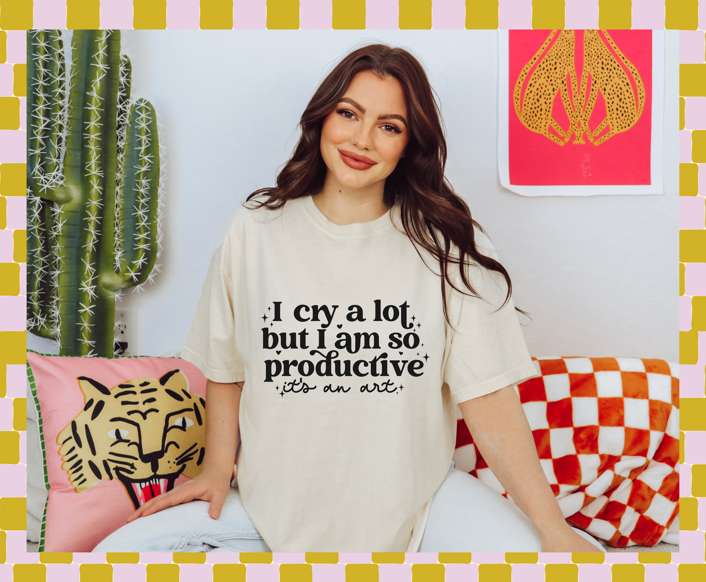 I cry a lot Screen Print Transfer (ready to ship)