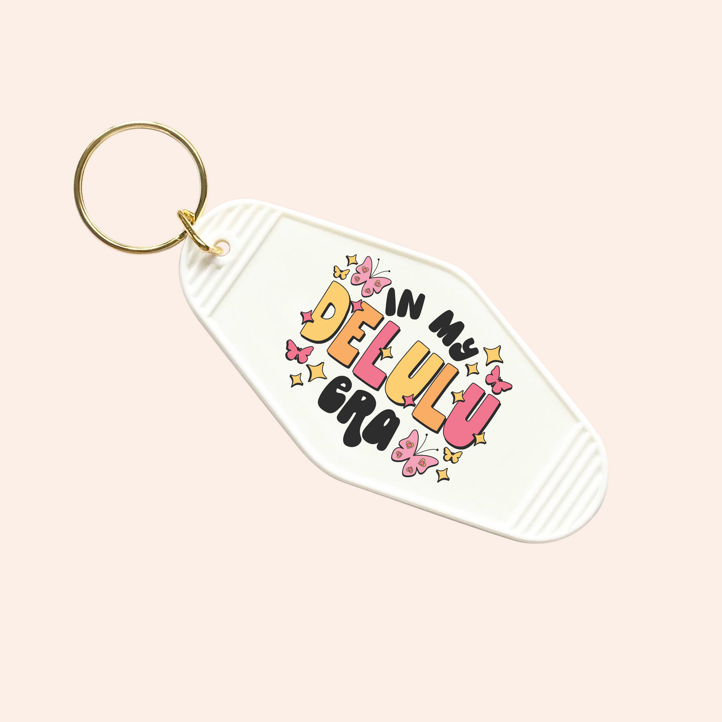 In My Delulu Era UV-DTF Keychain