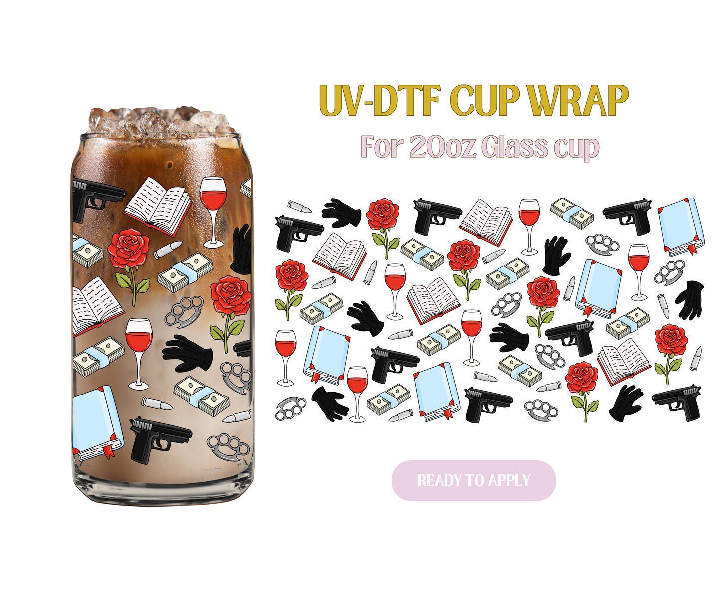 Mafia Romance 20oz UV-DTF Wrap