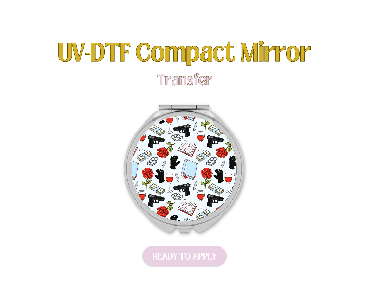 Mafia Romance UV-DTF Compact Mirror