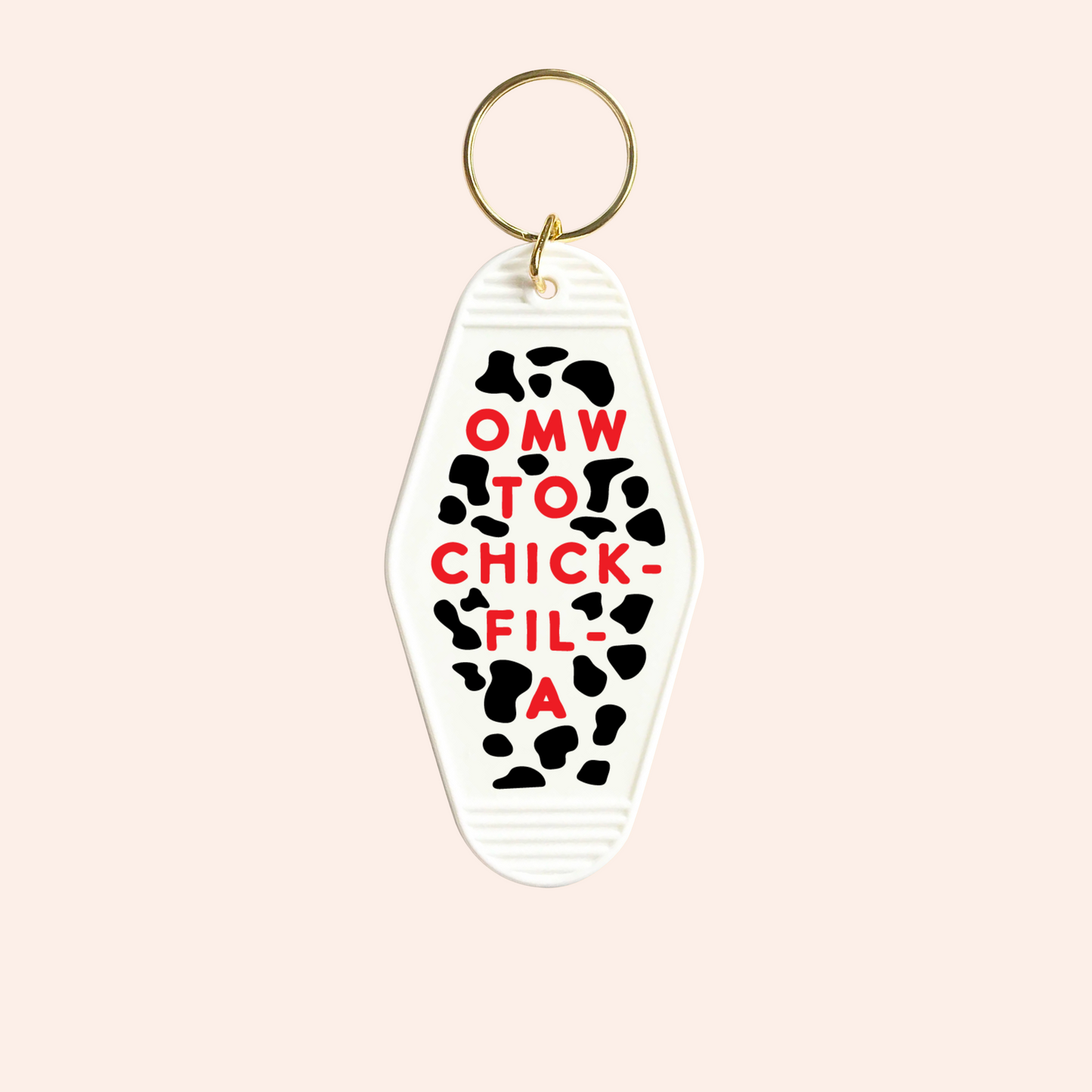 OMW to Chik-Fil-A UV-DTF Keychain
