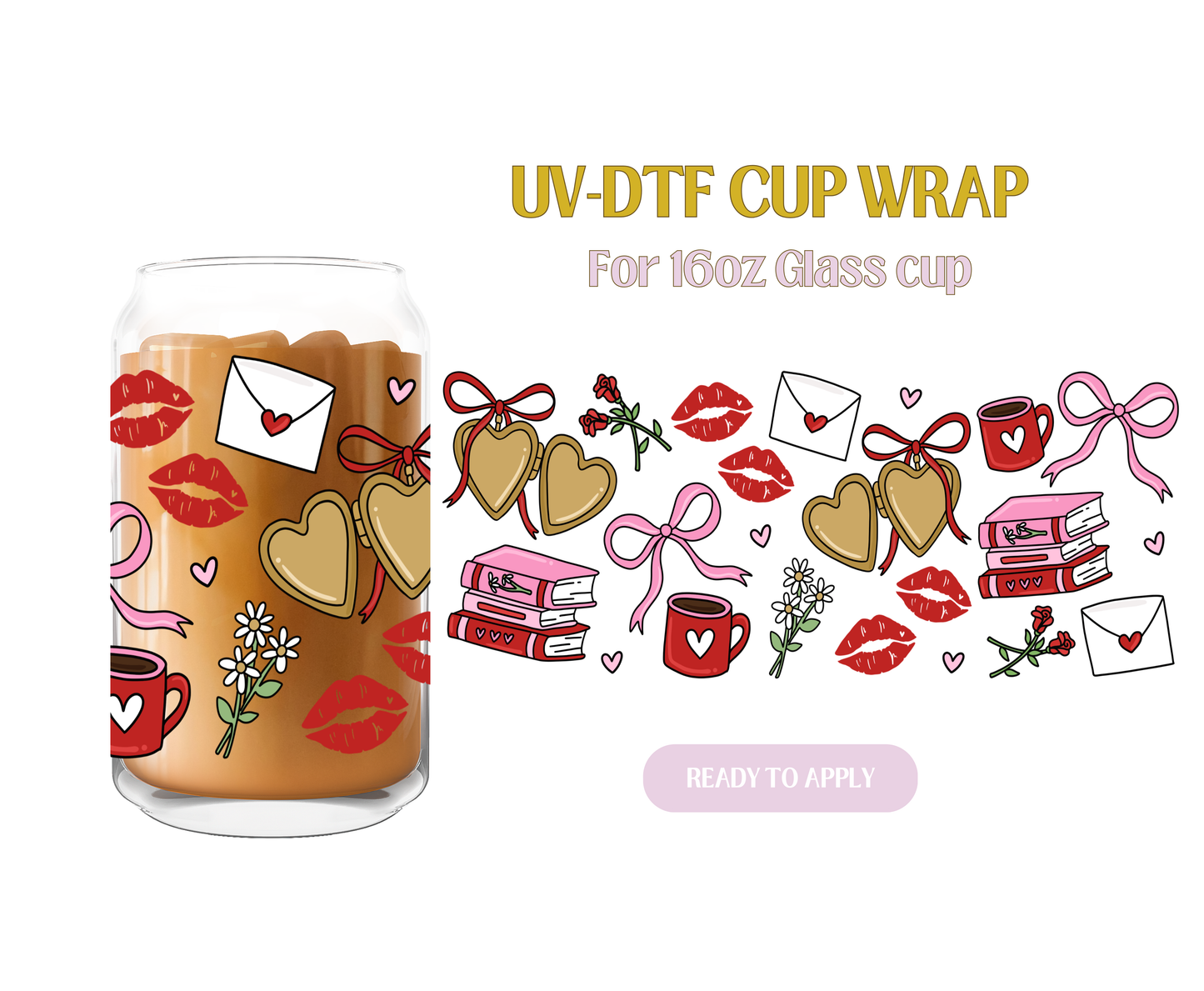 Pink Romance Locket UV-DTF Wrap