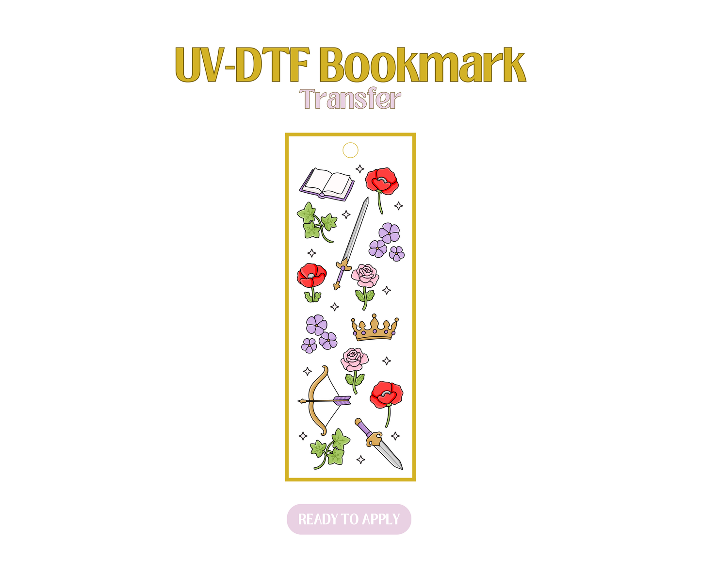 Powerless Bookish UV-DTF Bookmark